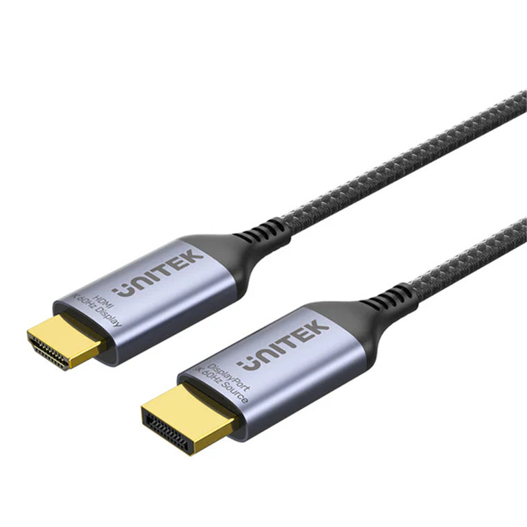 Unitek V1610A - 1.8M 8K 60Hz DisplayPort 1.4 to HDMI 2.1 Adpater Cable. Supports 8K Ultra HD Res