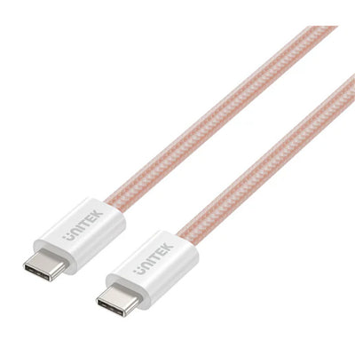 Unitek C14141A-PNK - 1M USB-C auf USB-C Magnetkabel. Unterstützt 100W PD Schnellladung. Verwicklungsfrei