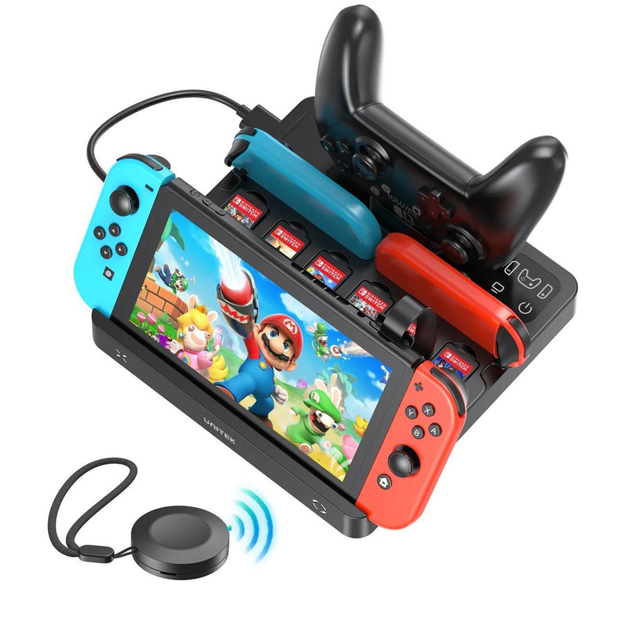 Unitek G1005A - Switch Charging Station w/ Game Card Reader One-touch Game Switching