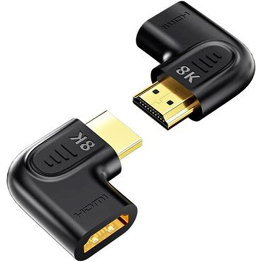 Unitek A1047A - 8K HDMI 90 & 270 Degree Vertical Flat Adapter w/ Gold-Plater Connectors
