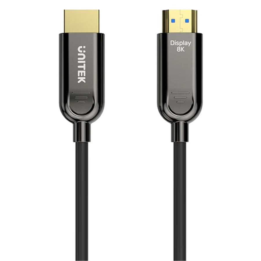 Unitek C11085GY01-10M - 10M 8K HDMI Fiber Optic 2.1 Cable & Supports 48Gbps. Support Max Res up to 8K@60Hz