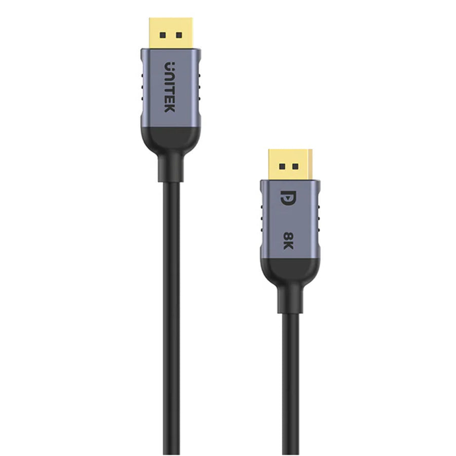 Unitek C1628GY01-1M - 1m 8K DisplayPort V1.4 (UHD) Cable. Max Res 8K@60Hz. p to 204Hz Refresh Rate