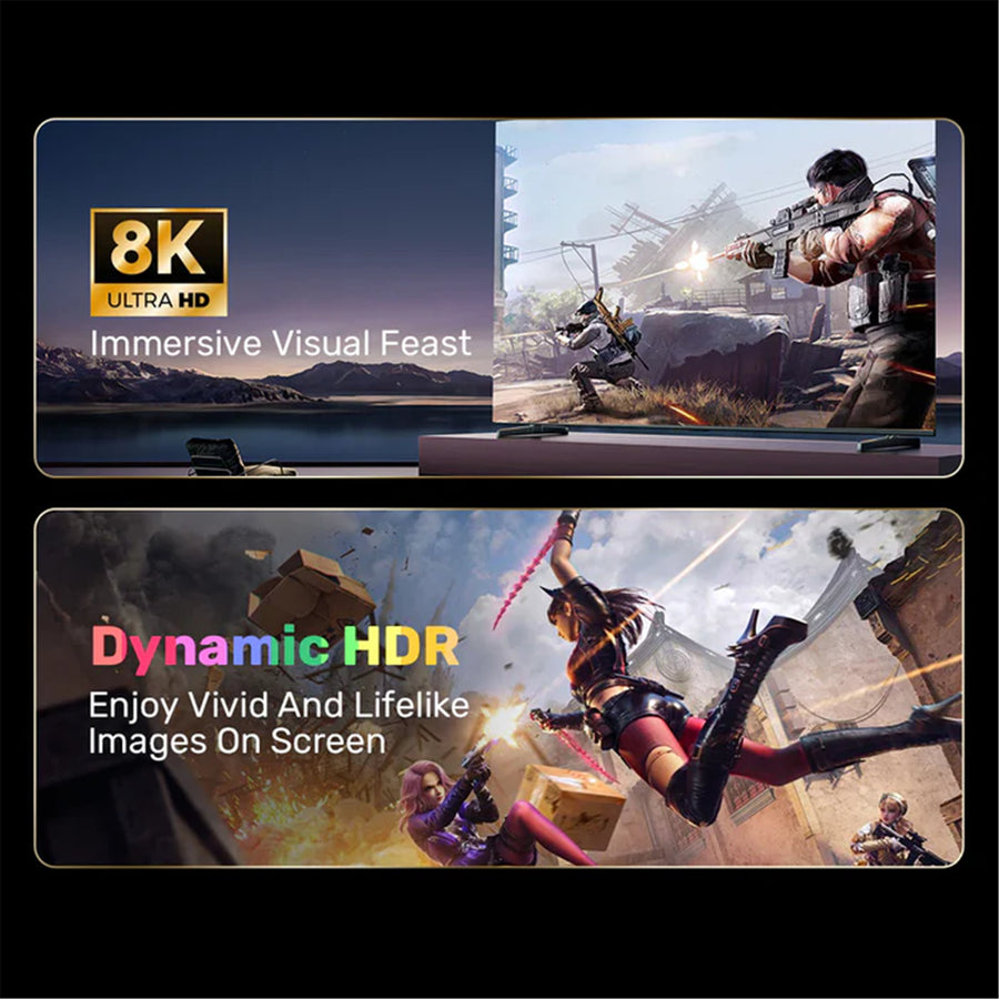 Unitek C1628GY01-1M - 1m 8K DisplayPort V1.4 (UHD) Cable. Max Res 8K@60Hz. p to 204Hz Refresh Rate