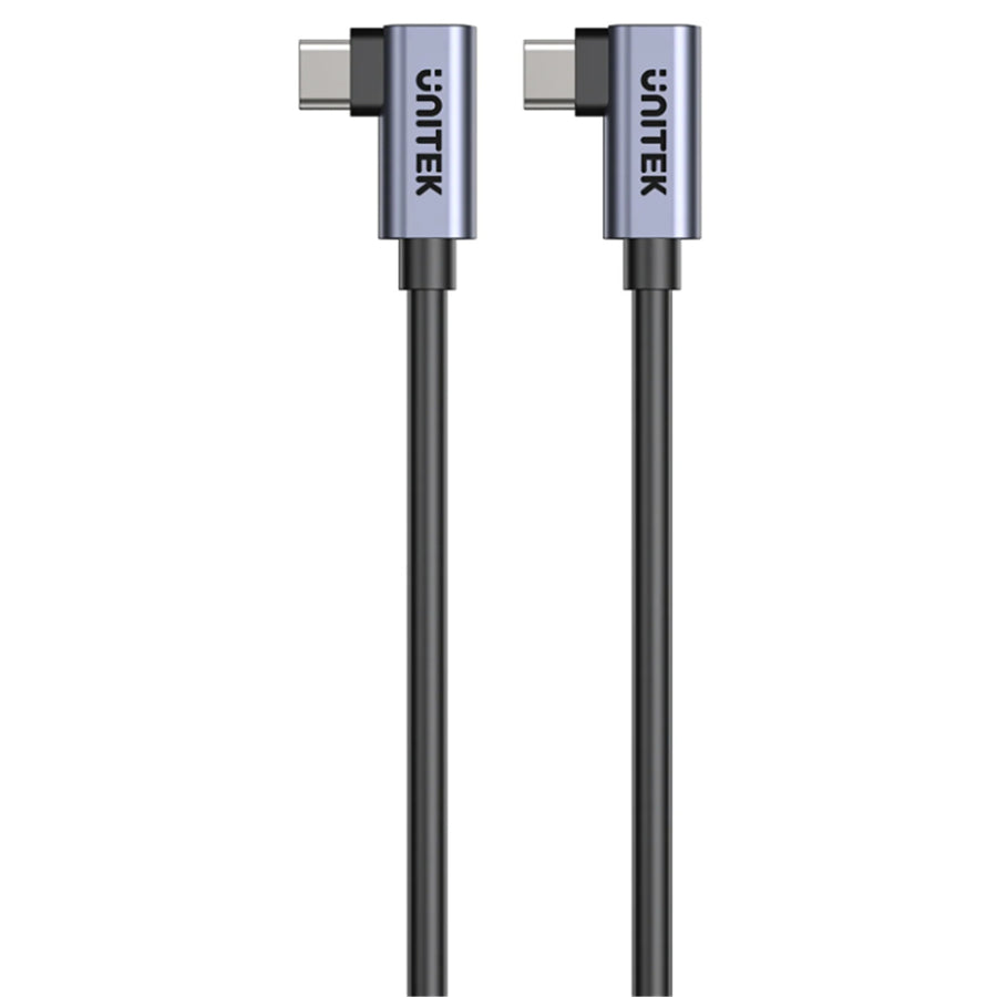 Unitek C14147A - 0.5m 100W Right Angle USB-C to Right Angle USB-C Cable. PD3.0/QC3.0 Fast Charging