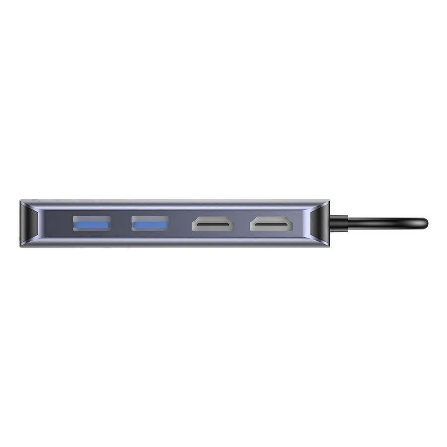 Unitek   8-in-1 5Gbps USB Multi-Port Hub with USB-C Connector - Space Grey