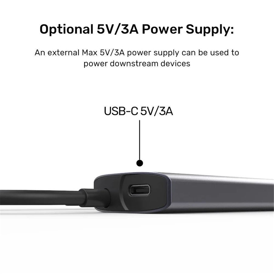 Unitek H1112D - 4-in-1 10Gbps USB Multi-Port Hub w/ USB-C Connector. 2x USB-A & 2x USB-C Ports.