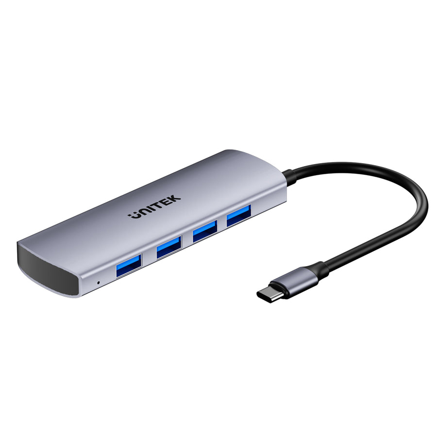 Unitek H1112E - 4-in-1 10Gbps USB Multi-Port Hub w/ USB-C Connector. Includes 4x USB-A Ports.