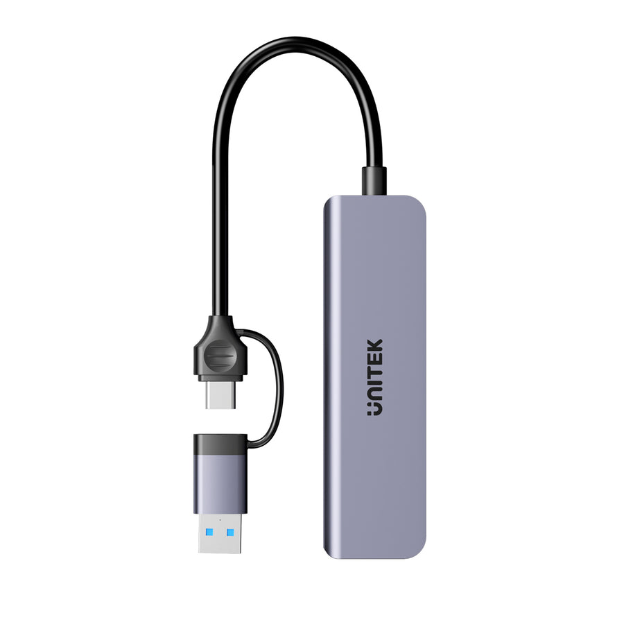 Unitek H1320A - 5-in-1 5Gbps USB Multi-Port Hub w/ USB-C/A Connector. 3x USB-A Ports & SD Card.