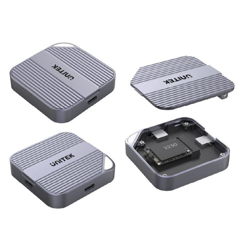 Unitek   MagSafe Magnetic M.2 2230 NVMe SSD Enclosure for iPhone 16/15 - Space Grey