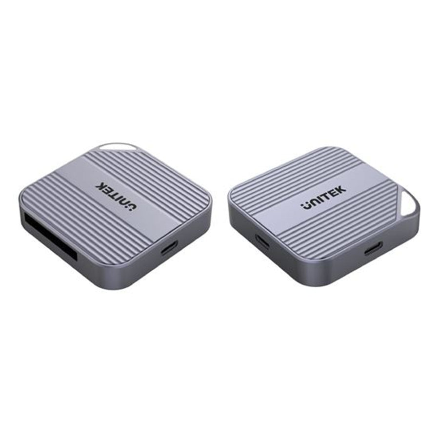 Unitek S1244B Unitek MagSafe Magnetic CF Express Reader Enclosure for iPhone 16/15 Supports USB-C 10GbpsUSB3.2GEN2, Plug & Play, Direct Storage of ProRes Video, Supports Fast Charge, Space Grey.