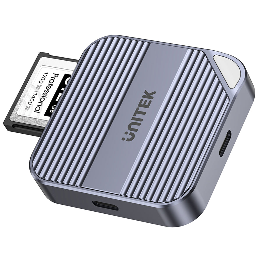 Unitek MagSafe Magnetic CF Express Reader Enclosure for iPhone 16/15 Supports USB-C 10GbpsUSB3.2GEN2, Plug & Play, Direct Storage of ProRes Video, Supports Fast Charge, Space Grey.
