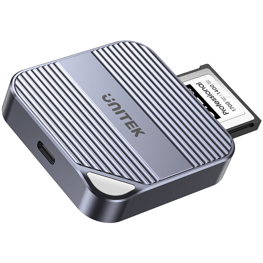 Unitek MagSafe Magnetic CF Express Reader Enclosure for iPhone 16/15 Supports USB-C 10GbpsUSB3.2GEN2, Plug & Play, Direct Storage of ProRes Video, Supports Fast Charge, Space Grey.