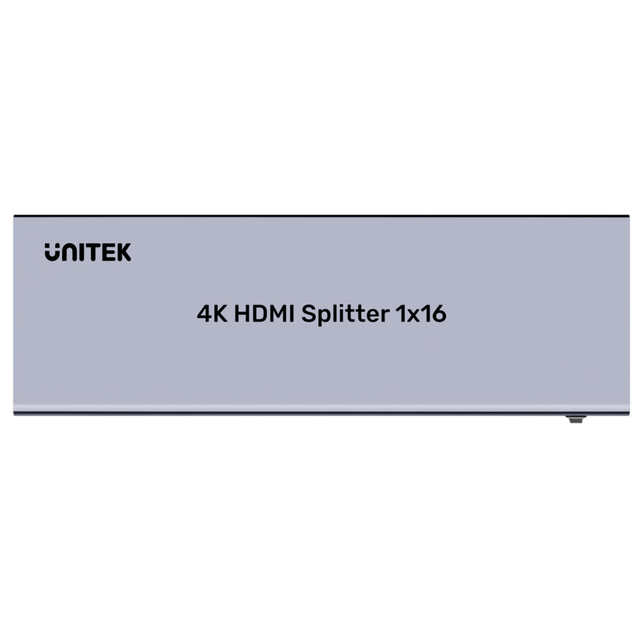 Unitek 1-in-16-Out HDMI Splitter, Space Grey. Supports Mirror Mode for up to 16 Monitors, Supports 4KContent,Expand with Additional Splitters, Transmit up to 15m,