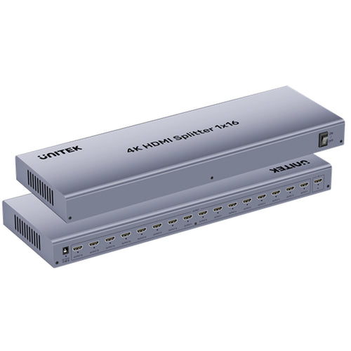 Unitek V1137A - 1-in-16-Out HDMI Splitter. Mirror Mode for up to 16 Monitors Supports 4K Content