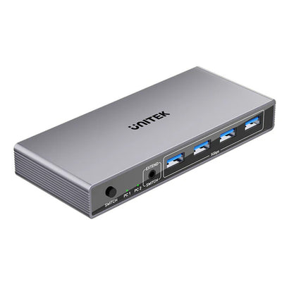 Unitek V1310A - 5Gbps DP KVM Switch. Switches Between 2 Devices 1 DP 8K@60Hz Display & 4 USB