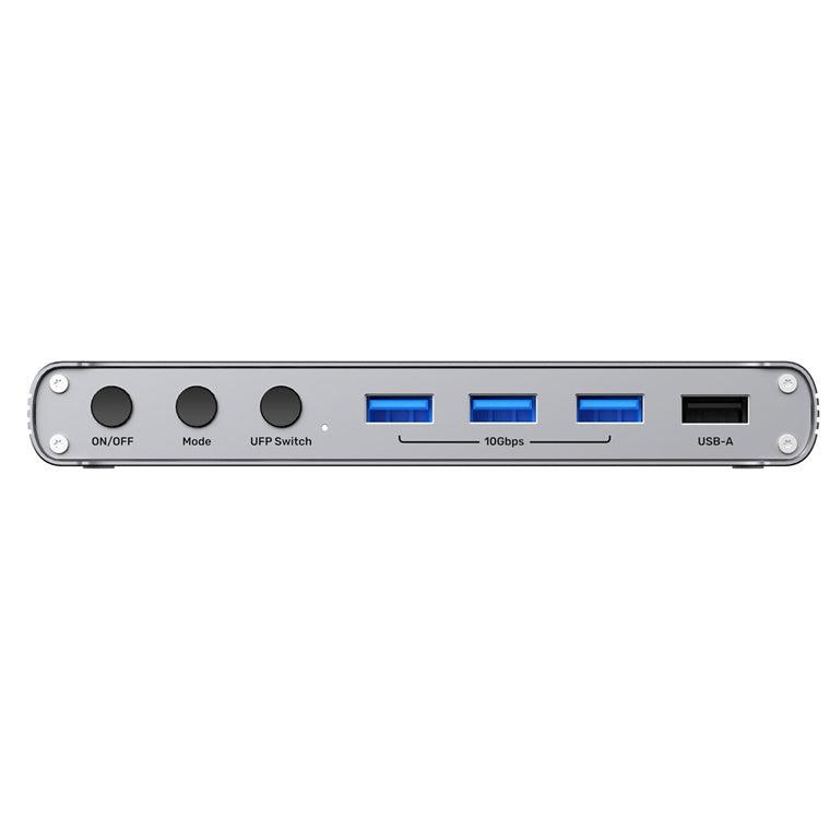 Unitek D1118A - USB-C 10Gbps HDMI Split Screen KVM Switch. 1 HDMI 4K@30 & 5 USB-A Ports
