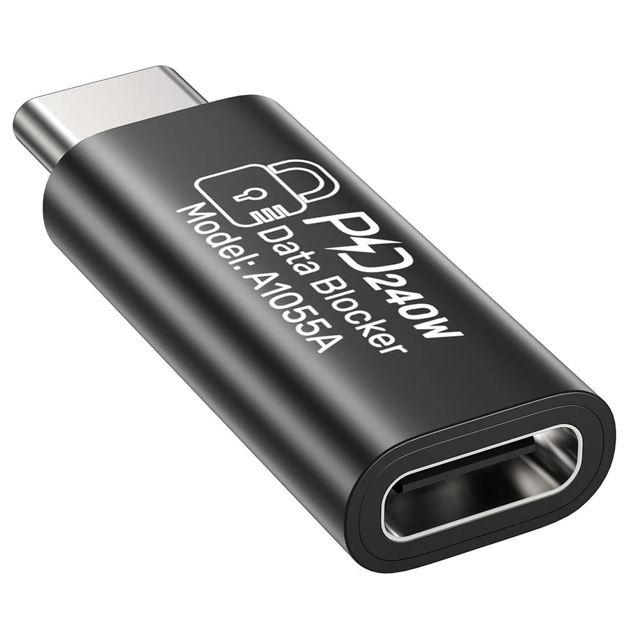 Unitek A1055A - DataShield USB-C Data Blocker Adapter. Secure Personal Data with safe & stable fast PD240W