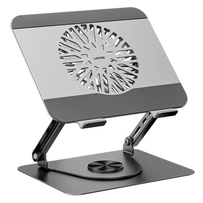 Unitek OT1098AGY - Adjustable Laptop Stand with Detachable Cooling Fan