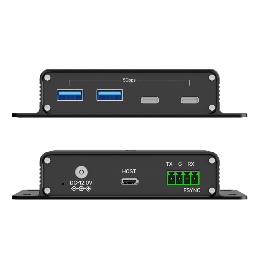 U1337B - UNITEK 100M USB 5Gbps Extender transmits USB signals over 100m via CAT6a cable. Perfect for industrial cameras, medical devices, and video calls. Features 7-port hub, low latency, and supports FSYNC, UART, RS232 protocols.