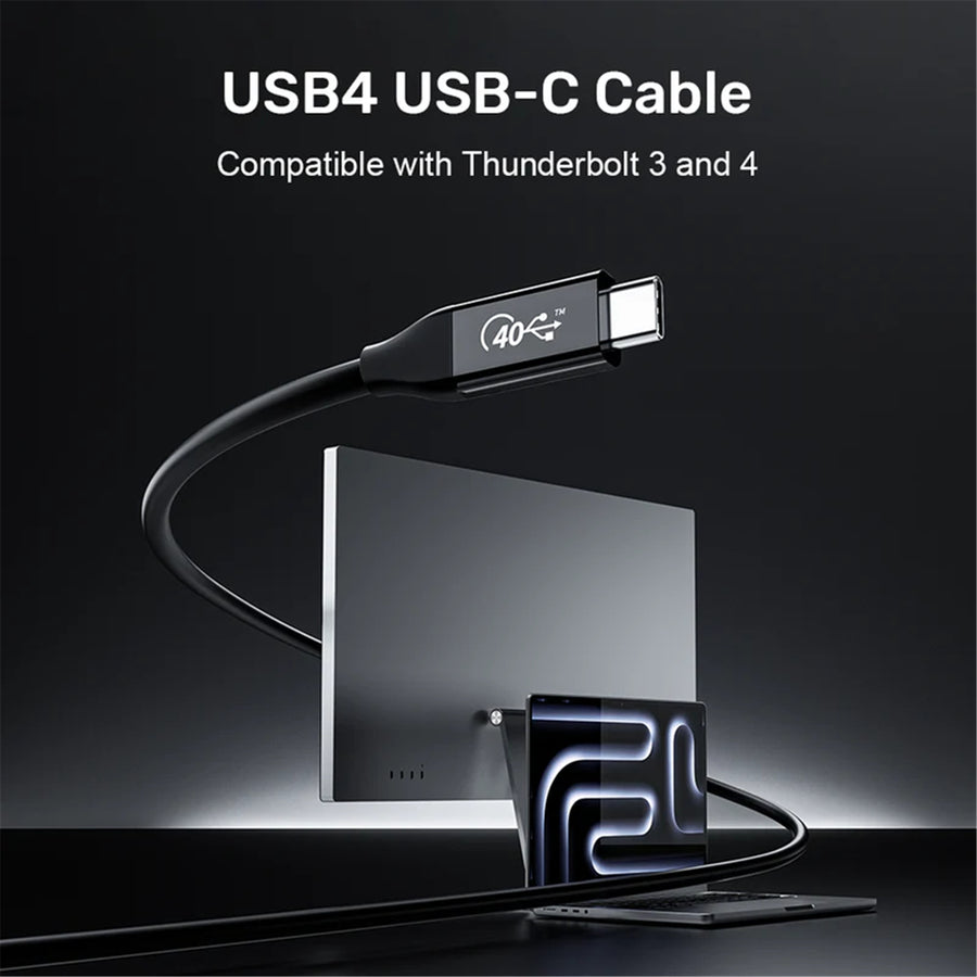 Unitek C14100A - 2m USB4 USB-C to USB-C Cable Supports up to 40Gbps Transfer Up to 240W (48V/5A) & 8K@60Hz