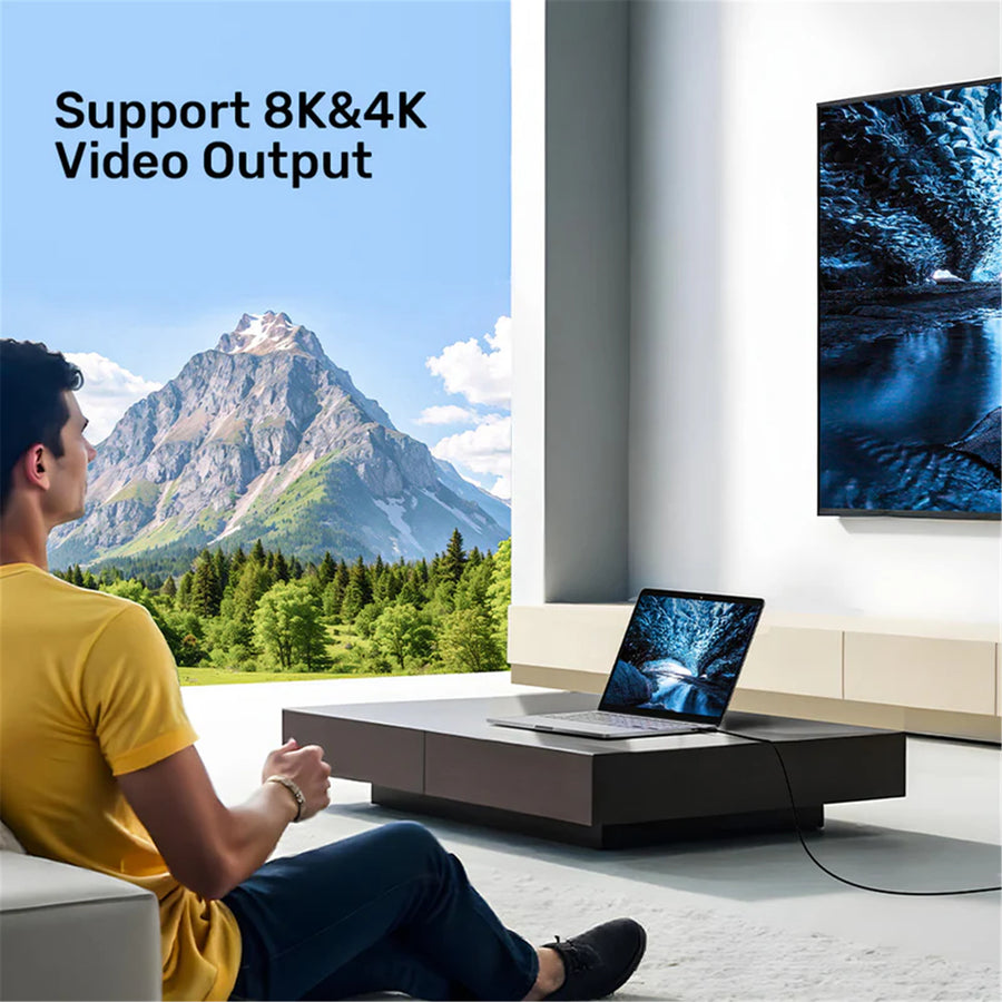 Unitek C14100A - 2m USB4 USB-C to USB-C Cable Supports up to 40Gbps Transfer Up to 240W (48V/5A) & 8K@60Hz