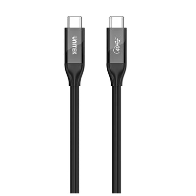 Unitek C14100A - 2m USB4 USB-C auf USB-C Kabel Unterstützt bis zu 40Gbps Übertragung, bis zu 240W (48V/5A) & 8K@60Hz