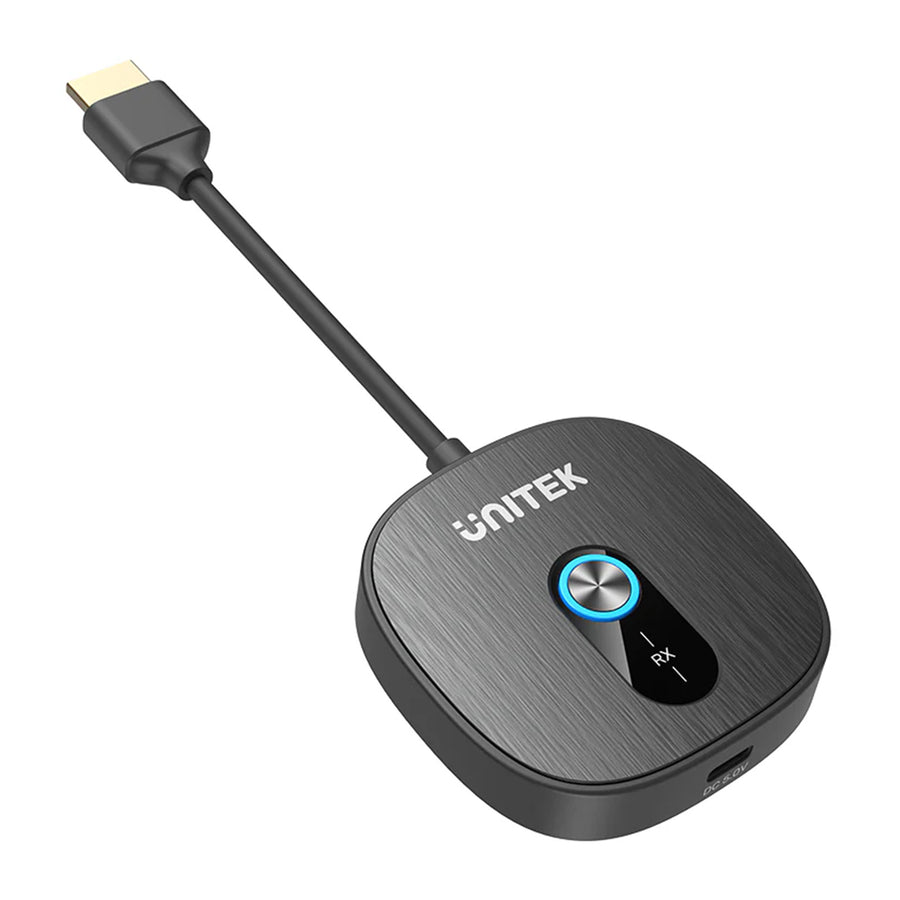 Unitek V1711A - Wireless 1080p HDMI Transmitter with 2x Receivers Supports Dual Screen Mirroring