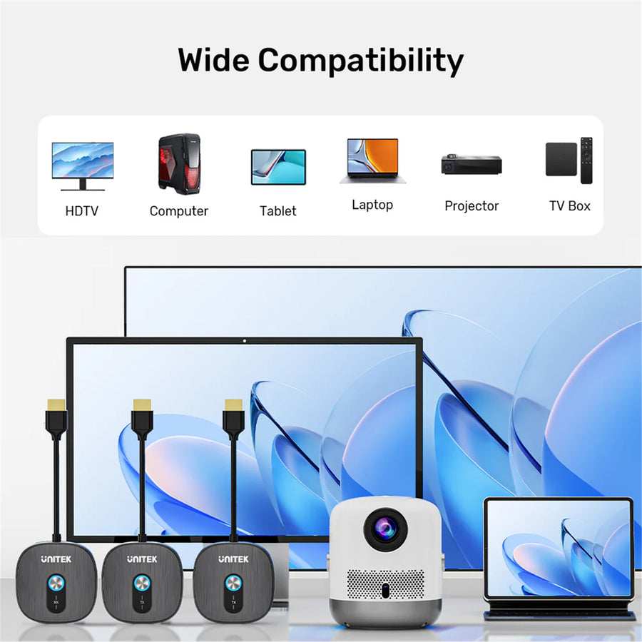 Unitek V1711F - Wireless 1080p HDMI Additional Receiver Unit