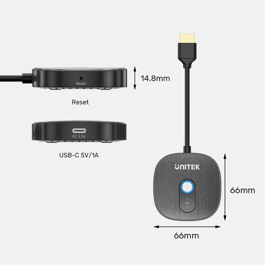 Unitek V1711F - Wireless 1080p HDMI Additional Receiver Unit