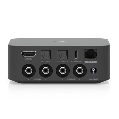 Ubiquiti UniFi Play PoE Audio Port Black, a digital audio streamer with an ultra-compact, versatile design and an intuitive control system, supporting multiple music streaming services and scalable multi-zone installations