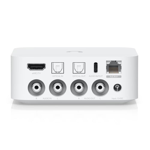 Ubiquiti UPL-Port-W - UniFi Play PoE Audio Port White, a digital audio streamer with an ultra-compact, versatile design and an intuitive control system, supporting multiple music streaming services and scalable multi-zone installations