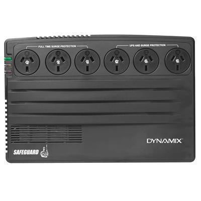 Dynamix UPSG750 SafeGuard 750VA (450W) Line Interactive UPS, 3xNZ Power Sockets with Surge + Battery Backup, 3xNZ Power Sockets with Surge 936J, Fax / Modem / LAN Protection Ports, Netguard Software, 2 Year Warranty