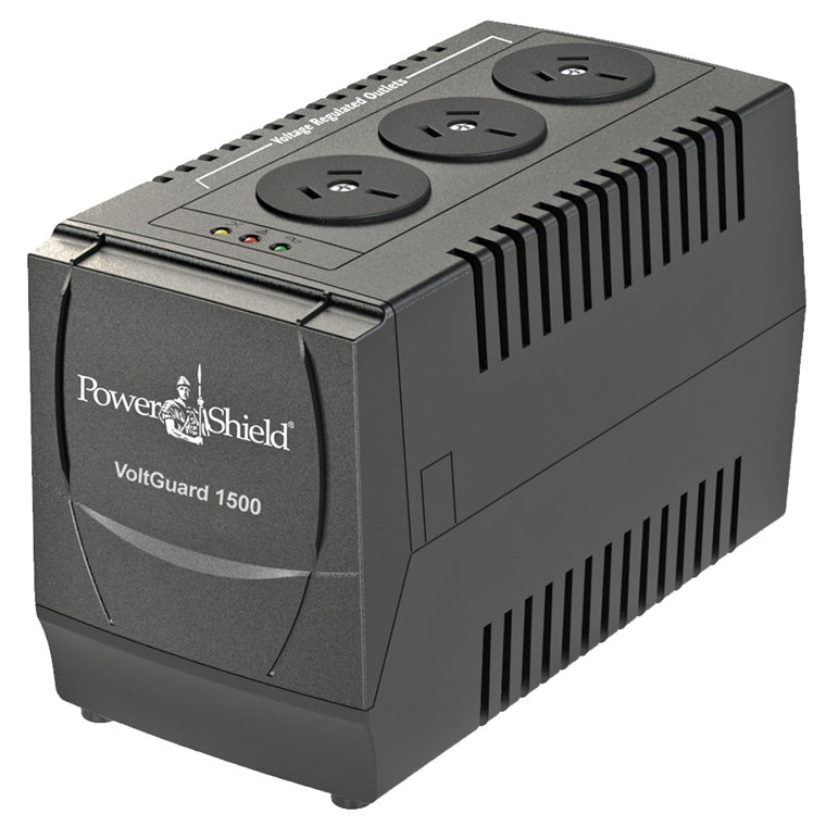 POWERSHIELD PSVG1500 - VoltGuard AVR 1500VA / 750W w/ 3x 3 Pin Outlet Sockets. Protects Against Surges
