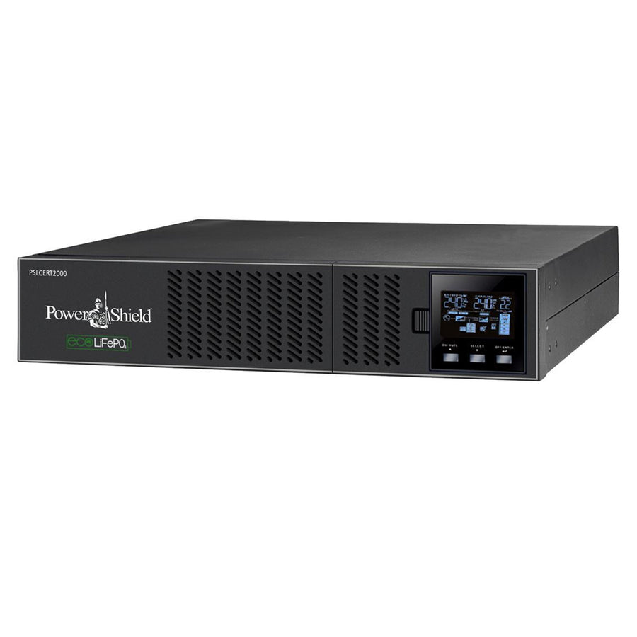 POWERSHIELD PSLCERT2000 - Centurion RT LiFePO4 2000VA Lithium-ion Online UPS. True double-conversion. Output