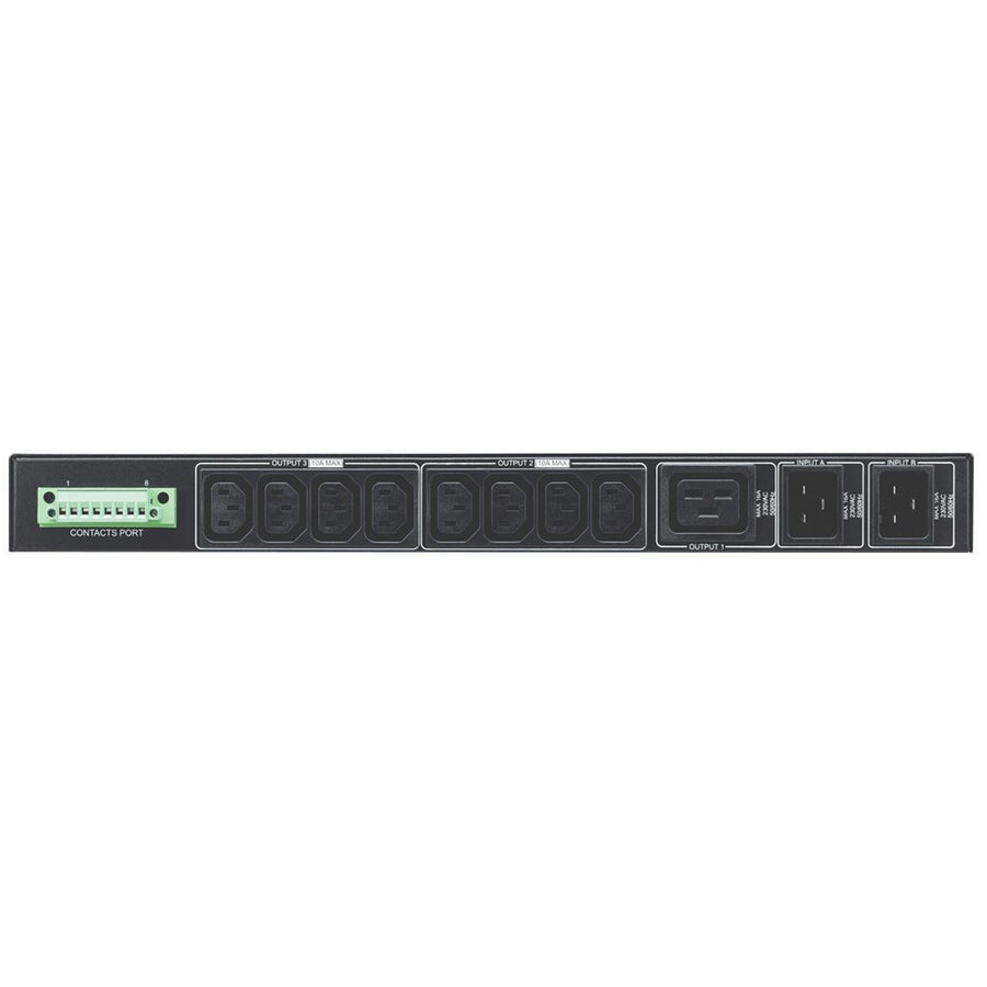 POWERSHIELD PSATS3K - Automatic Transfer Switch Dual 16A IEC Input 8 x 10A IEC 1x 16A Output 19 1RU Rack
