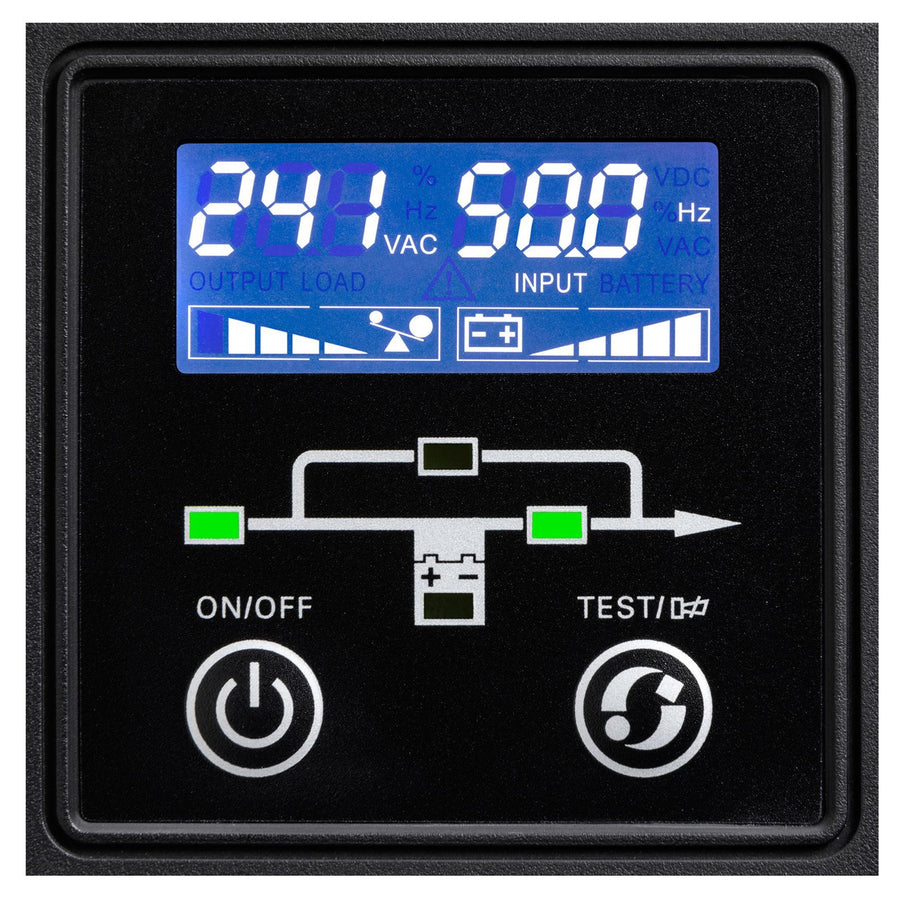 EATON 9E 1000VA/800W Double Conversion Online Tower UPS LCD Display