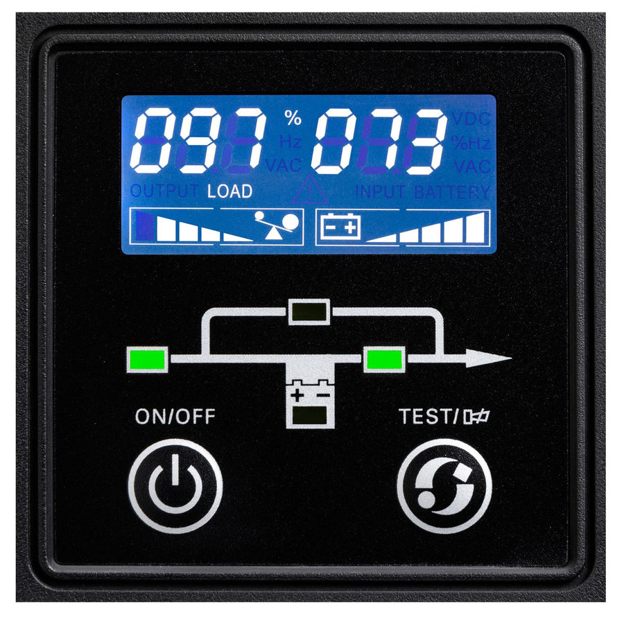 EATON 9E 1000VA/800W Double Conversion Online Tower UPS LCD Display