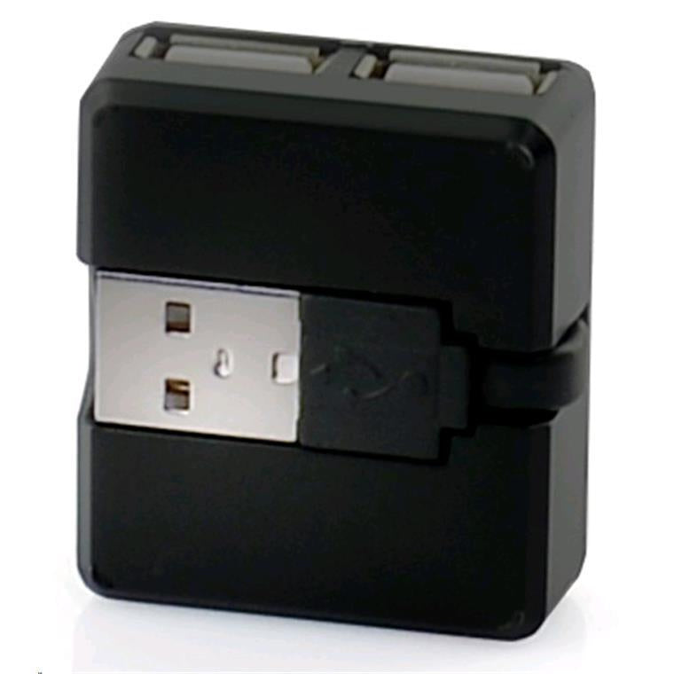 mbeat Super mini 4 port USB 2.0 hub with tuck-away cable design