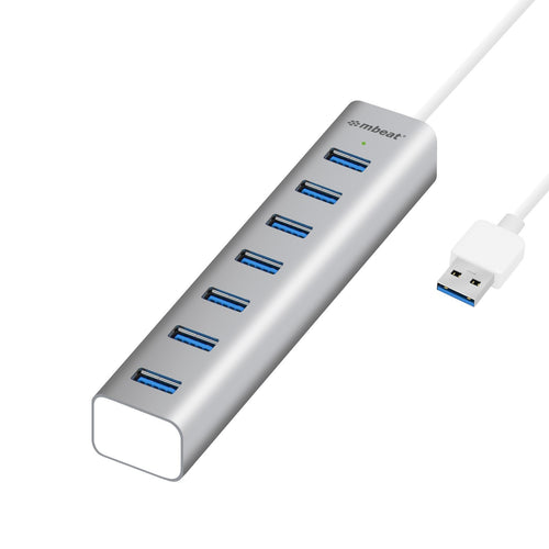 MB-HUB768 - mbeat 7-Port USB 3.0 Aluminium Slim Hub with Power for PC and MAC