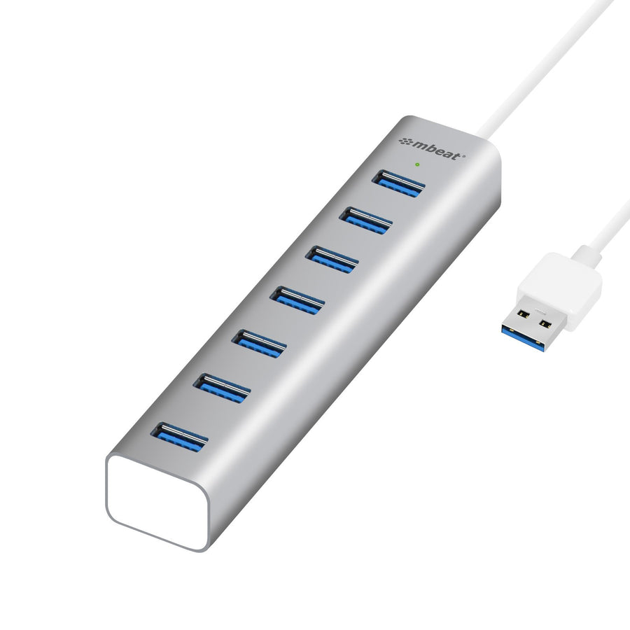 MB-HUB768 - mbeat 7-Port USB 3.0 Aluminium Slim Hub with Power for PC and MAC