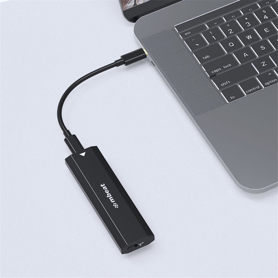 MB-XCS-CM2 - mbeat Elite USB-C to M.2 SSD Enclosure (M-Key, B+M Key) - Matte Black