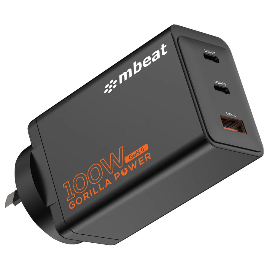 MB-PD100W2CA-K - mbeat Gorilla Power PD 100W GaN II USB-C Charger