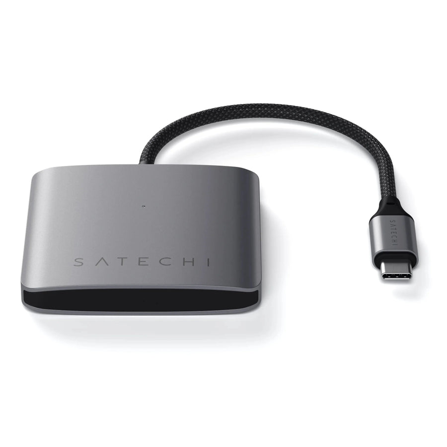 SATECHI Aluminum 4 Port USB-C Hub with 100w PD - Space Grey