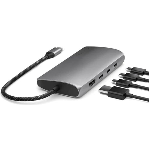 SATECHI USB-C Multiport Adapter 8K with Ethernet V3 - Space Grey