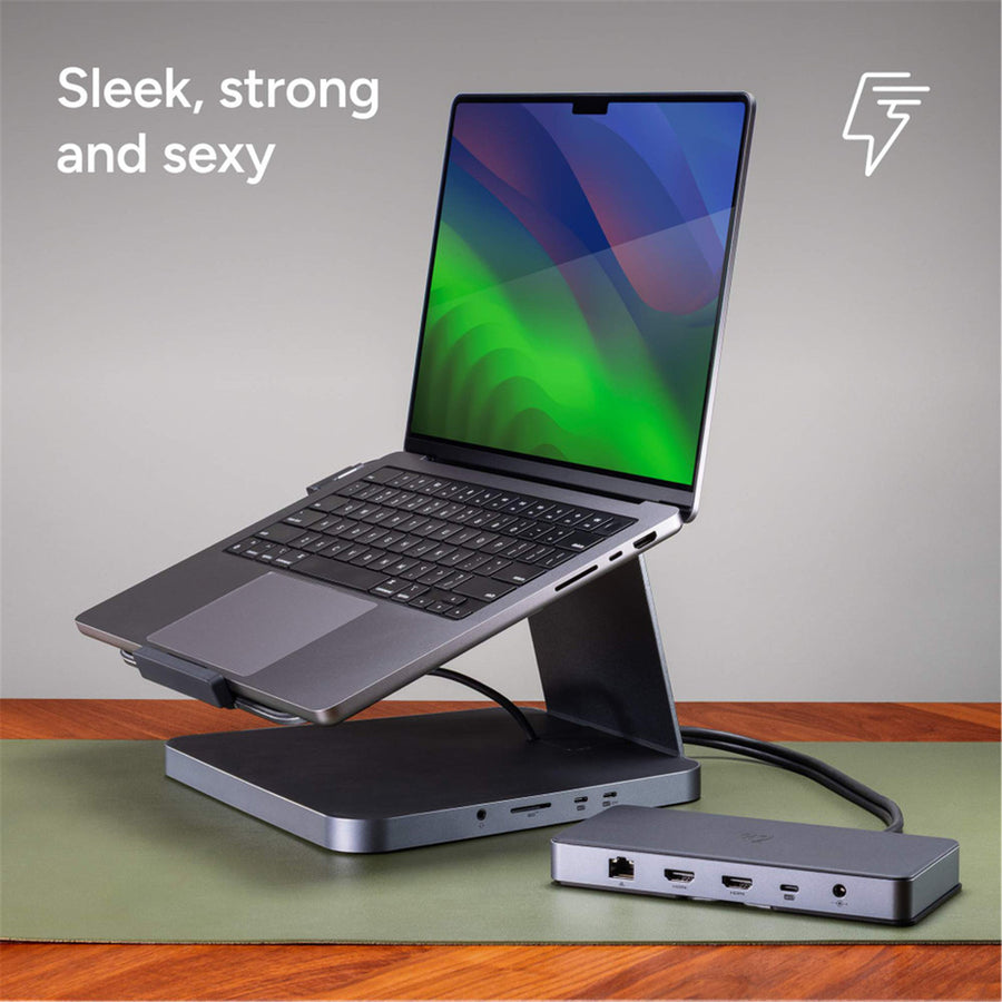 109816218 - ZAGG-Hub-Pro Dock-AUS Adapter-FG-GRY/BLK-INTL
