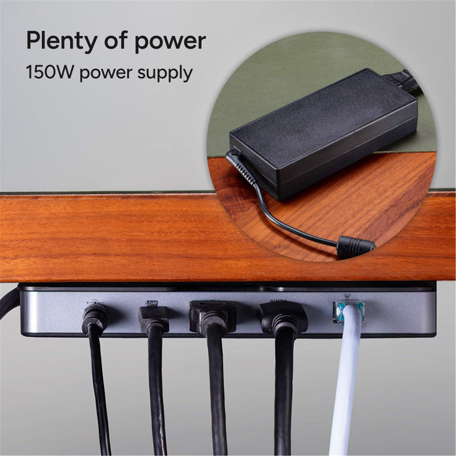 109816218 - ZAGG-Hub-Pro Dock-AUS Adapter-FG-GRY/BLK-INTL