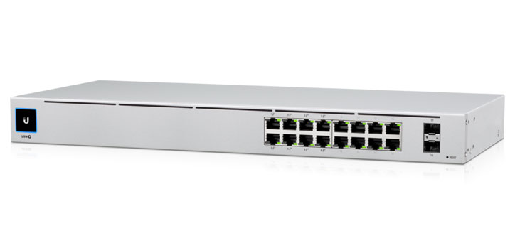 Ubiquiti USW-16-POE - UniFiSwitch 16 Port Gigabit Managed PoE Switch with SFP