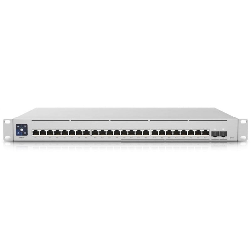 Ubiquiti USW-Enterprise-24-PoE - UniFi Switch Enterprise 24 PoE Layer 3, PoE switch with (12) 2.5GbE, 802.3at PoE+ RJ45 ports, (12) GbE, 802.3at PoE+ RJ45 ports and (2) 10G SFP+ ports
