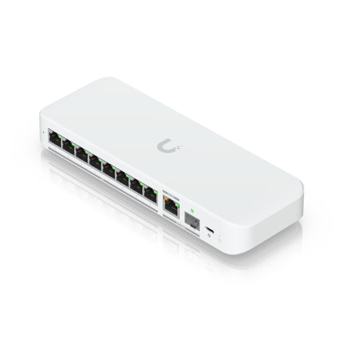 USW-Flex-2.5G-8 - Ubiquiti UniFi Flex 2.5G 8-Port 2.5 GbE Switch with 10 GbE RJ45/SFP+ Combo Uplink