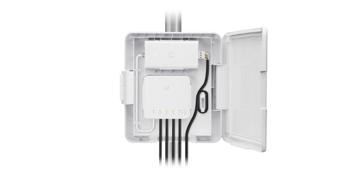 USW-Flex-Utility - Ubiquiti Flex Switch Outdoor Weatherproof Enclosure Adapter Kit for Street Light Pole Applications